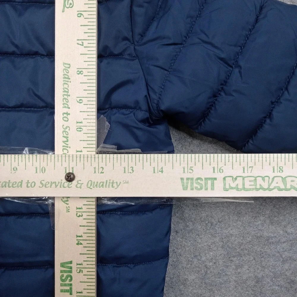 Nike Jacket Kids 5-6 Blue‎ Puffer Insulated Full Zip Quilted Swoosh Logo Warm